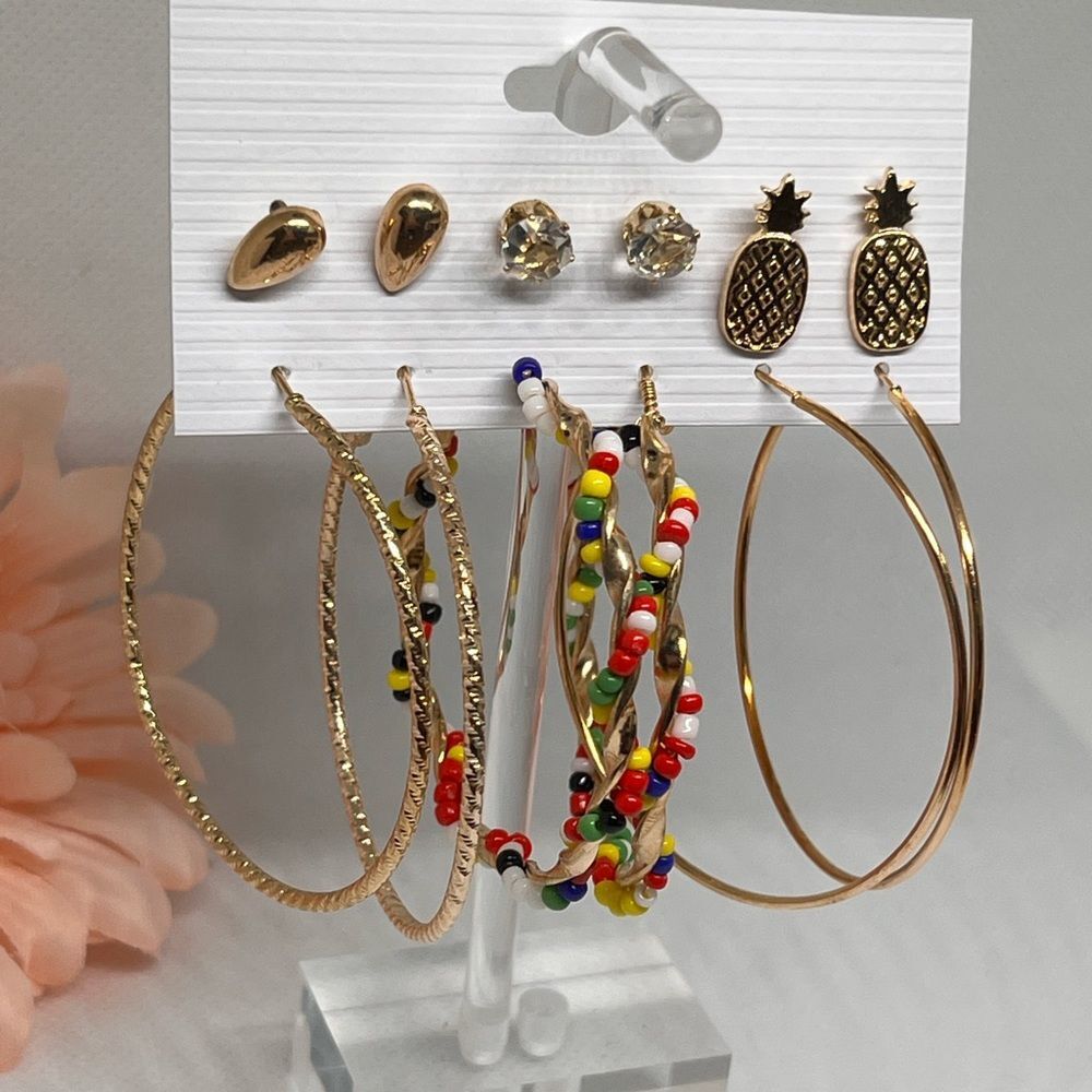 BOGO Six Sets Hoop & Stud Earring